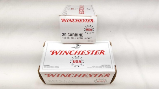 Winchester 30 Carbine 110gr. FMJ 100 Rounds