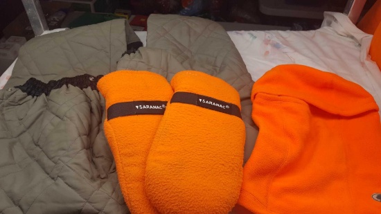 Snap in insulated pants, gloves, misc