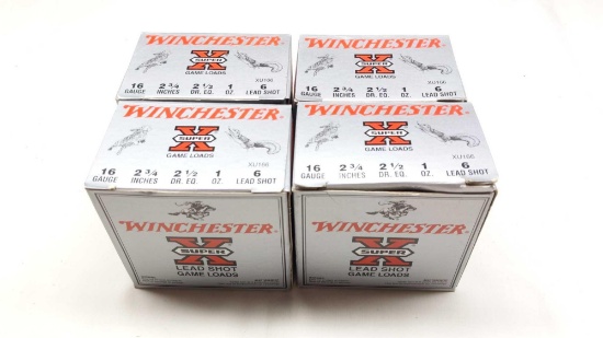 93 Rounds Winchester Super X 16 Ga. 2-3/4" 1oz. 6 Shot Lead Game Loads