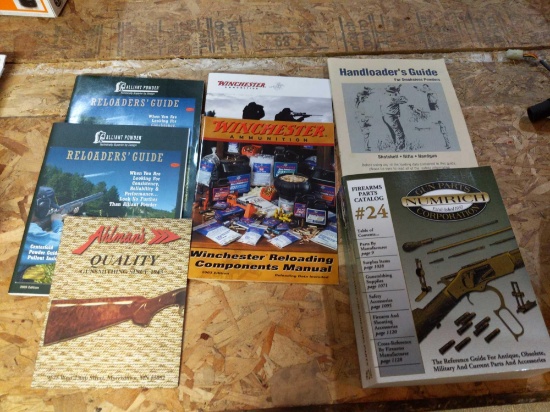 Alliant Powder Reloaders Guide, Winchester Reloading Components Manual, Handloader's Guide, Ahlman's