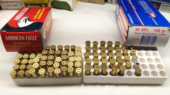 25 Ultamax 158gr & 33 American Eagle 130gr 38 Special Rounds (58 Total)