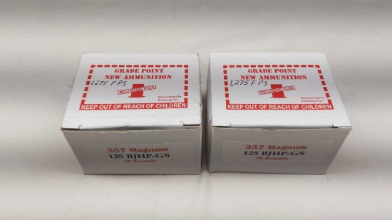 76 Rounds Grade Point 357 Mag 125 BJHP-GS