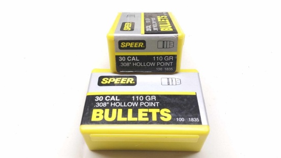 Speer 30 Cal 110 Gr .308 HP Bullets 200ct
