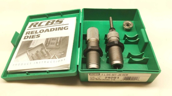 RCBS F L Die Set .30 Rem Group D Reloading Dies