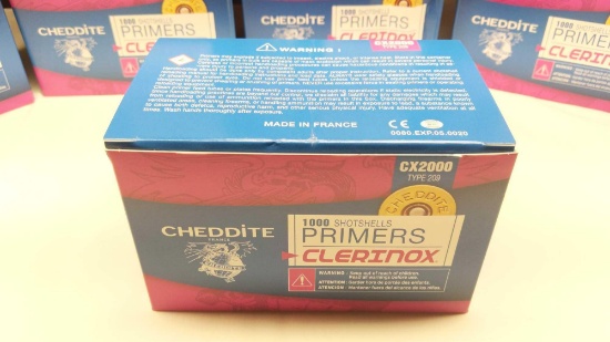 Cheddite 1000 CX2000 - 209 Shotshell Primers - Clerinox