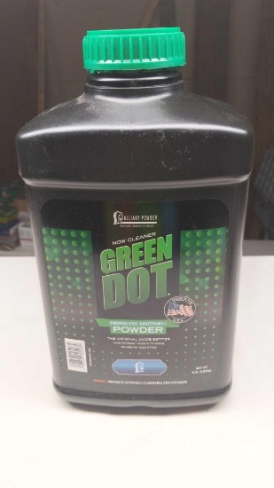 Opened - Near Full Green Dot Smokeless Shotshell Powder