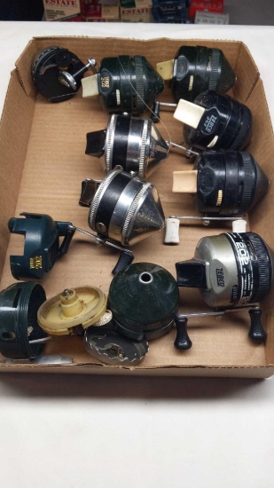 Zebco 202 & 33 Fishing Reel Lot ( work, parts & pieces)