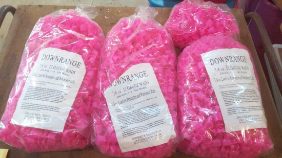 1500 +/- Downrange 7/8oz. 12 Ga Wads Remington & Winchester Hulls