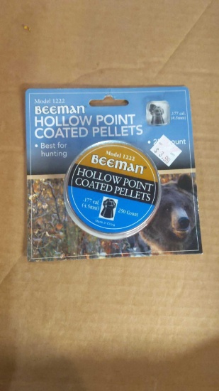 Beeman Model 1222 Hollow Point Coated .177 Pellets 250 ct