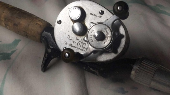 Shakespeare Model EK Open Face Reel & Rod
