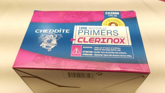 Cheddite 1000 CX2000 - 209 Shotshell Primers - Clerinox