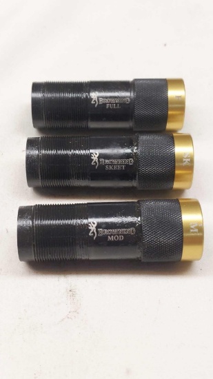 Browning 16 Ga Full Choke Tube Lot Full, Skeet & Modified in case