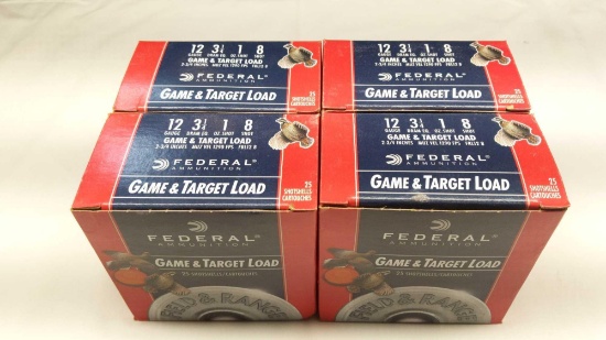 Federal 12 Ga 3-1/4" 1oz 8 Shot Game & Target Load Shotshells
