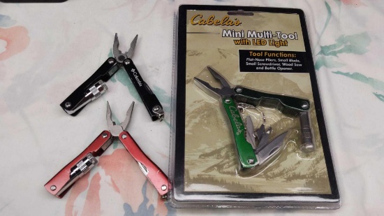 Mini Multi-Tool Lot (Columbia, Cabela's & Umarked) Untested