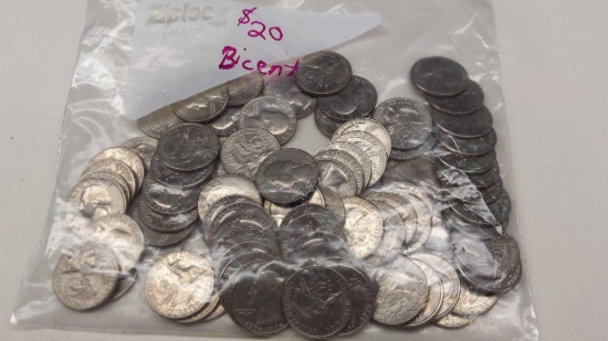 Bicentennial Quarter Lot $20 FV