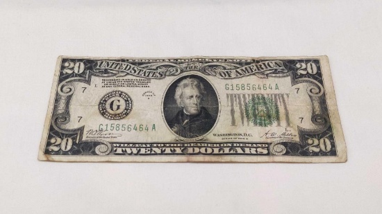 1928 B Twenty Dollar Bill