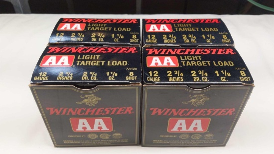Winchester 100 Round 12 Ga 2-3/4" 1-1/8oz 8 Shot Light Target Load