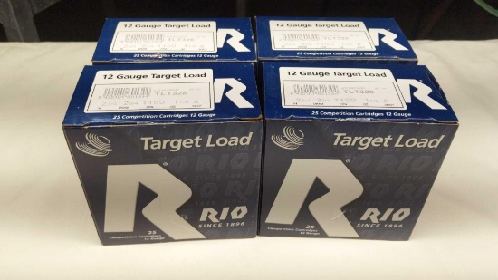 Rio 100 Rounds 12 Ga 2-3/4" 1-1/8oz 8 Shot Target Loads