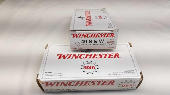 Winchester 40 S&W 180 Gr. FMJ - 100 Rounds