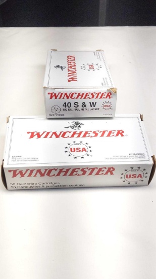 Winchester 40 S&W 180 Gr. FMJ - 100 Rounds
