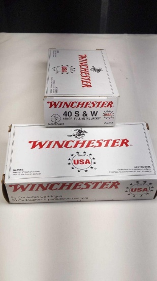 Winchester 40 S&W 180 Gr. FMJ - 100 Rounds