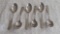 6 Sterling Spoons 13.5gr each (approx.)