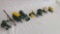 John Deere 1/24 Tractors & Implements (2 Ertl & 3 Mini Toys Marked)