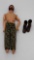 Vintage GI Joe Flocked Hair, Beard & Scar Figure