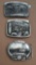 Iowa Farmer 1984,85 & 86 Commemorative Belt Buckles