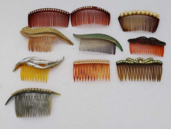 Vintage Hair Comb Lot