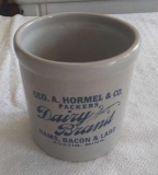 Hormel Dairy Brand 25 Gal. Red Wing Mini Crock 4.5