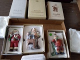 Hallmark The Toymaker Hand painted fine porcelain Figurine, Jolly St Nick, Favorite Santa