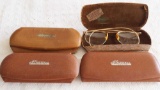 Dr. W.H. Nordin O.D. Austin, Minn Eyeglass Cases w/12K Gold Filled Glasses Lot