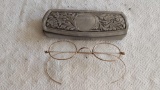 Vintage Glasses in Aluminum Case