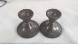 Sterling Weighted Candle Sticks - 909 3