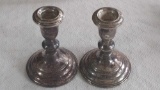 Reed & Barton Sterling Weighted Candle Sticks - 4