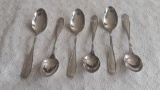 6 Sterling Spoons 13.5gr each (approx.)