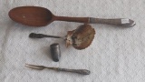 Sterling Handled Items - Shell is Marked Pioria, Il