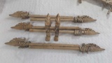 Vintage Ornate Metal Curtain Rods