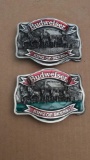 Budweiser 1985 Belt Buckle Lot