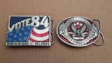 1984 Reagan-Bush & Mondale-Ferraro Belt Buckle Lot