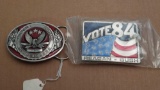 1984 Reagan-Bush & Mondale-Ferraro Belt Buckle Lot