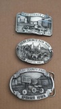 Clay County Fair - Spencer, IA 1985-1987 Commemorative Belt Buckle Lot
