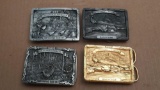 Pheasants Forever 1985-87 Commemorative Belt Buckle Lot - 4
