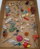 Costume Jewelry Pins Lot
