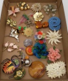 Costume Jewelry Pins Lot