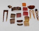 Vintage Hair Comb & Stick Lot