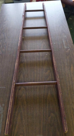 Decorative ladder red 55" tall