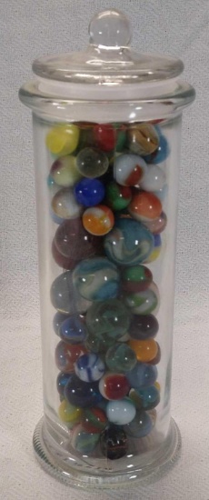 Marbles in Ann's house of Nuts Jar