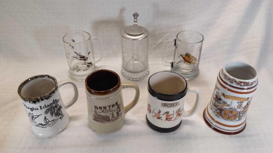 7 - Beer Mugs - Steins Lot